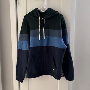 Marine Layer Men’s Colorblock Hoodie Blue / Blue / Green XL - gently used